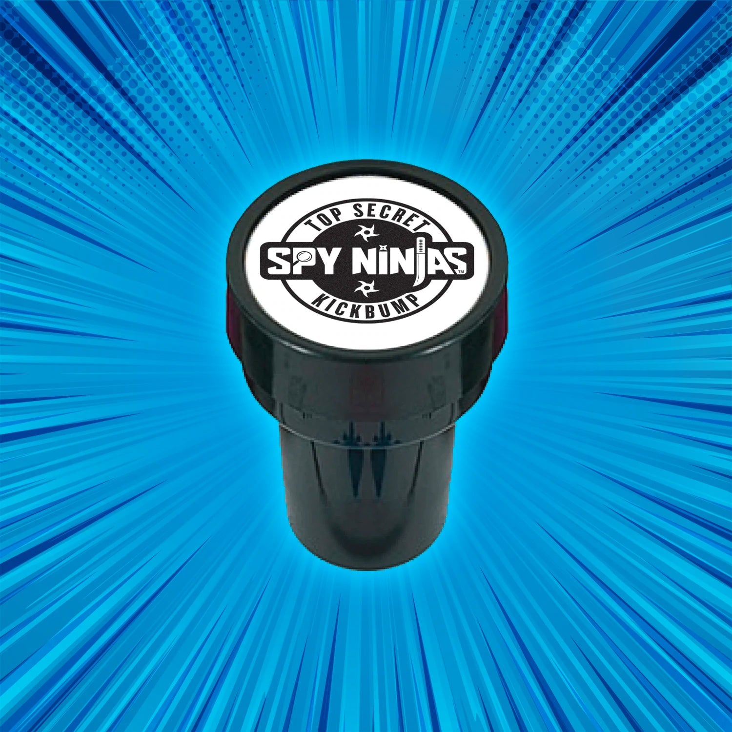 Spy Ninjas Self-Inking Stamp - Black Ink 1.5" Wide