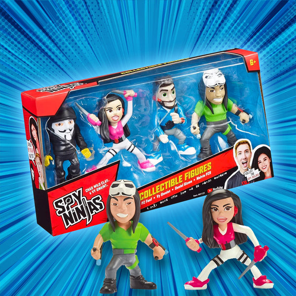 Spy Ninjas Collectible Figure 4-Pack With Vy - SpyNinjasStoreUK