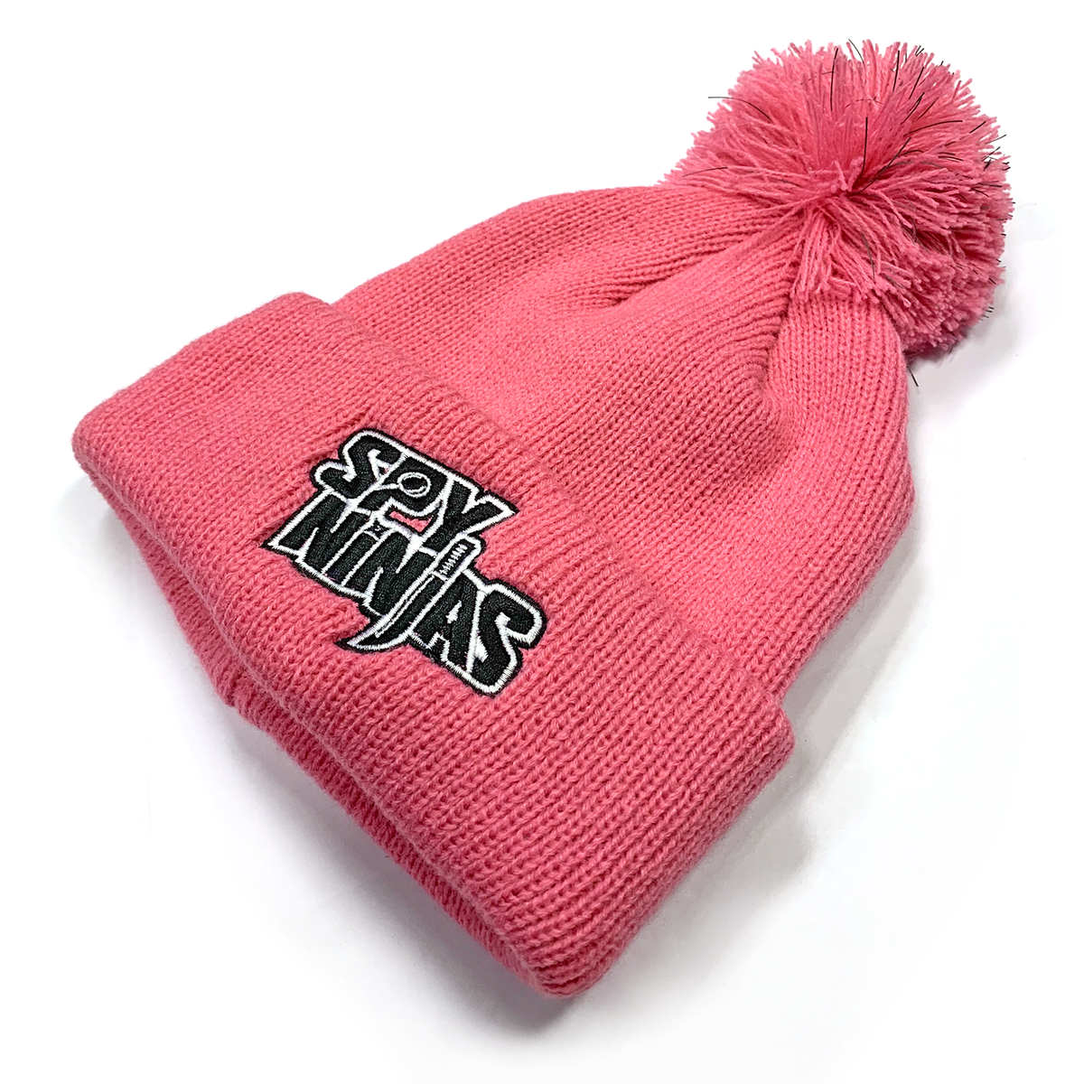 Spy Ninjas Pom-Pom Beanie - Bright Pink
