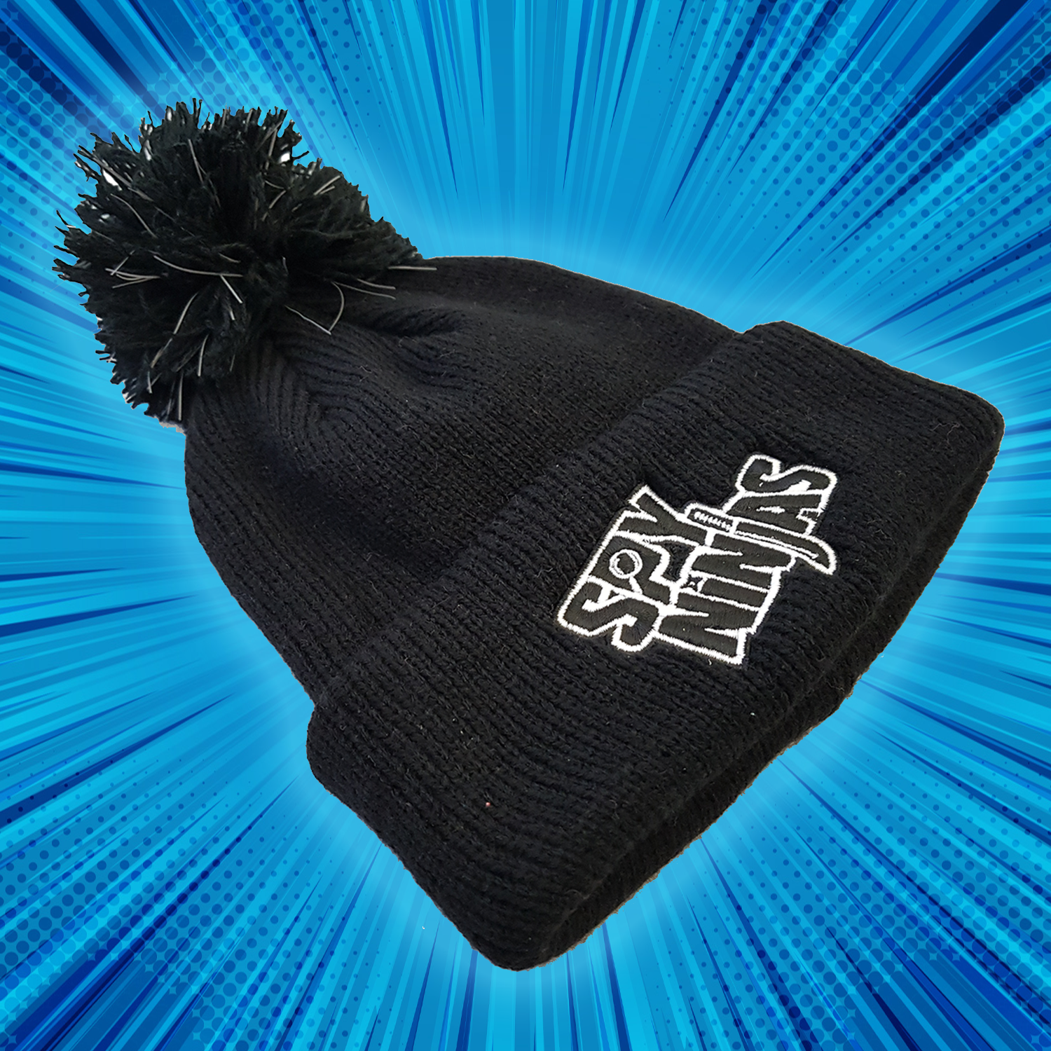 Spy Ninjas Youth Pom-Pom Beanie - Black