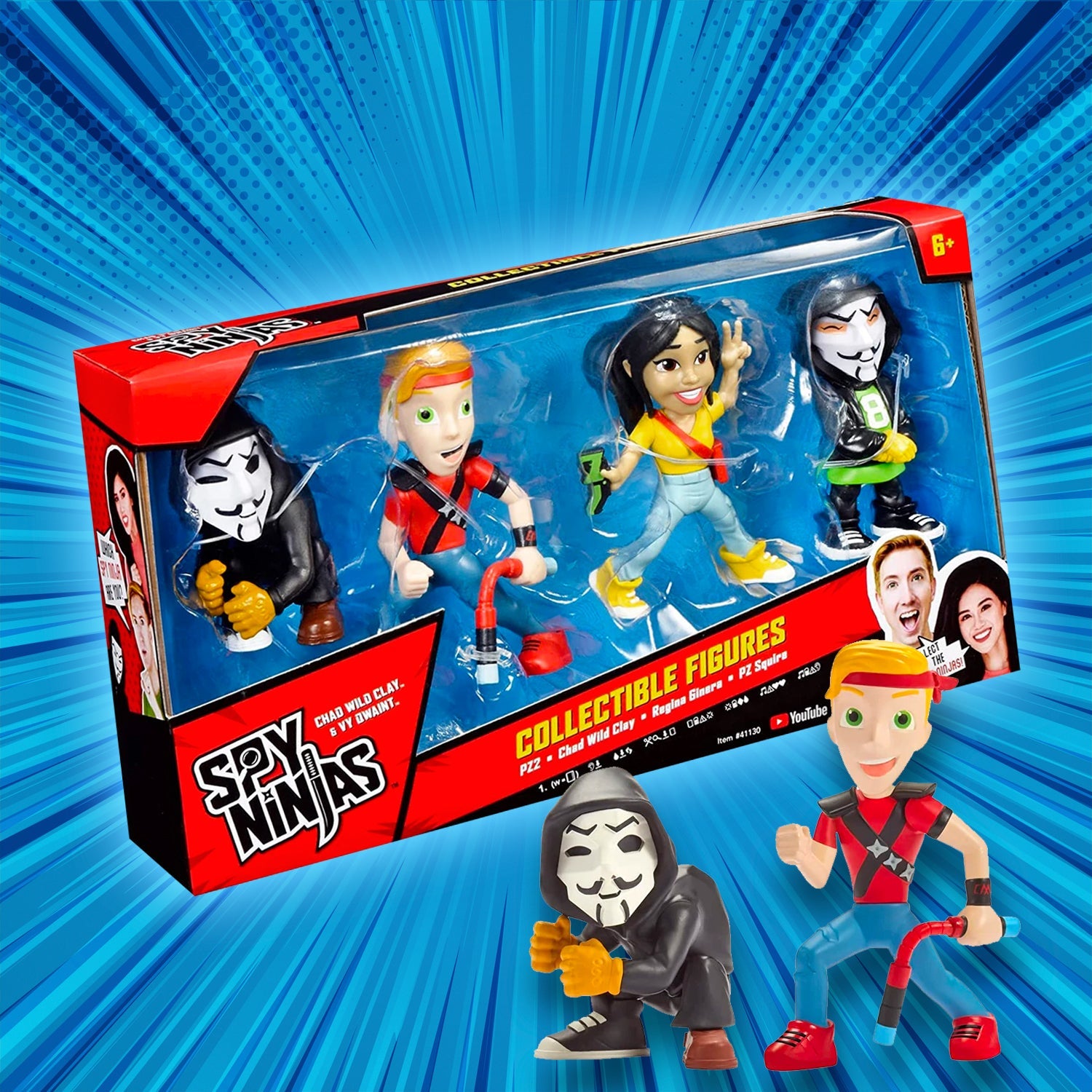 Spy Ninjas Collectible Figure 4-Pack with Chad