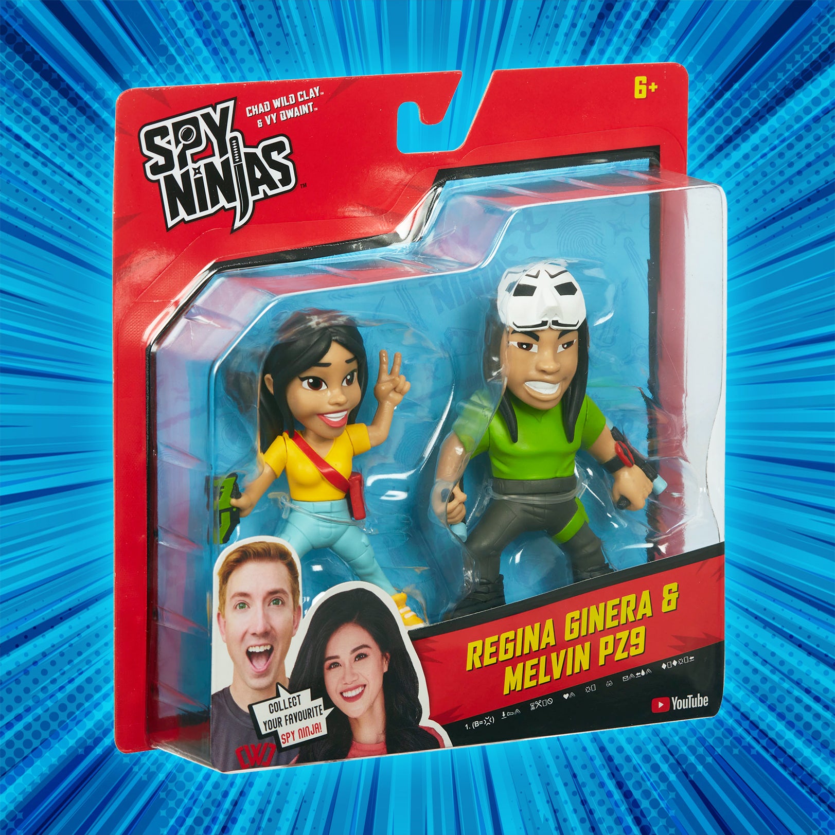 Spy Ninjas Collectible Figure 2-Pack with Regina & Melvin