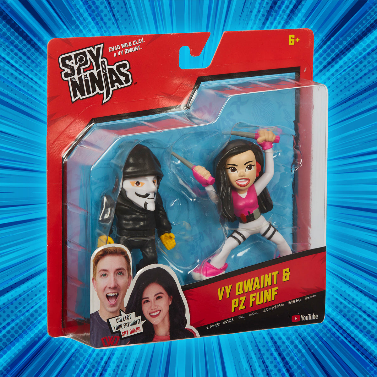 Spy Ninjas Collectible Figure 2-Pack with Vy