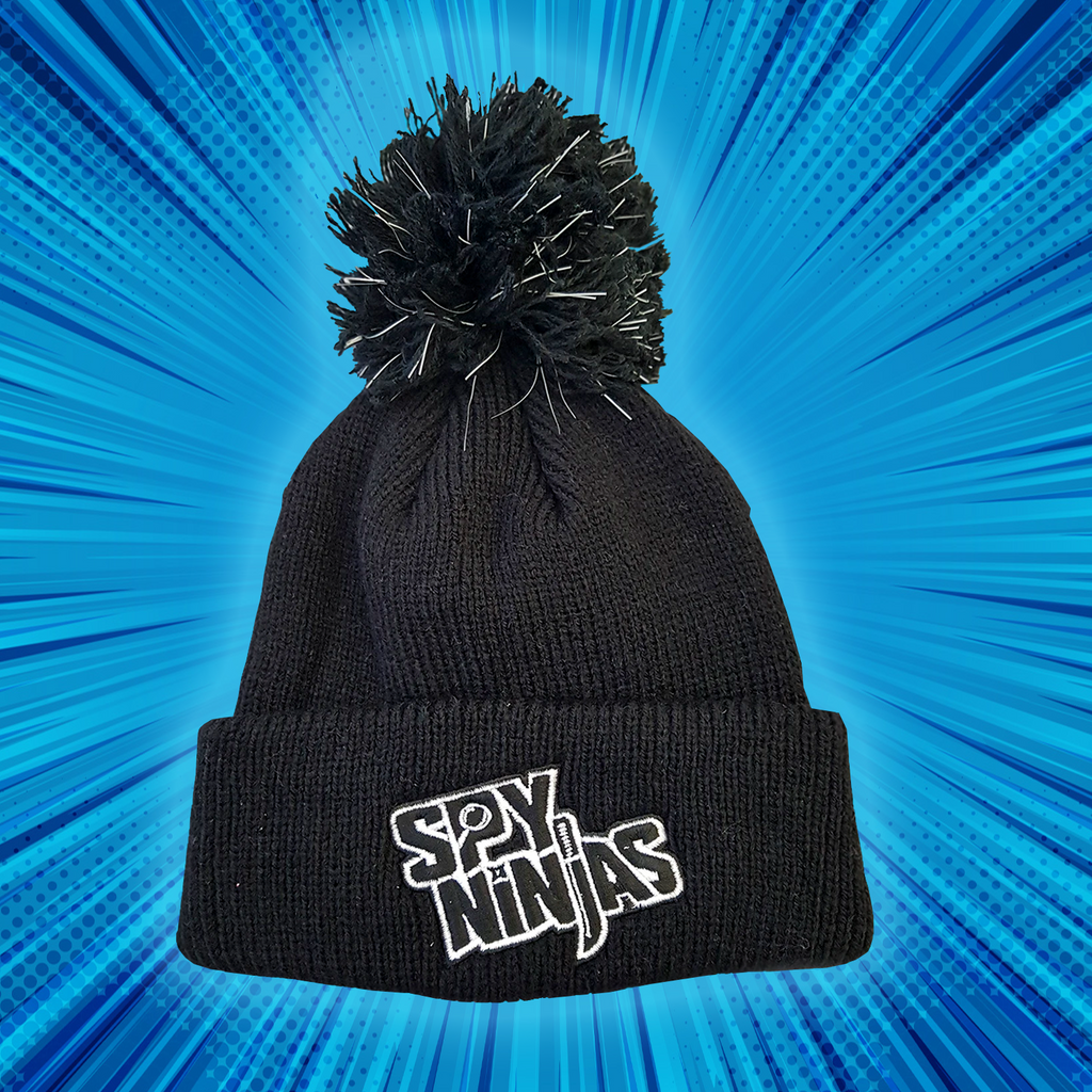 Spy Ninjas Youth Pom-Pom Beanie - Black