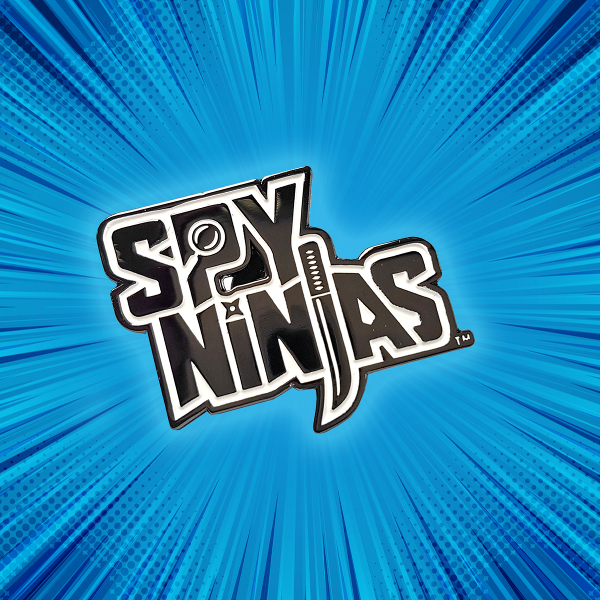 Spy Ninjas Pin Badge - Metal 1.5&quot; wide
